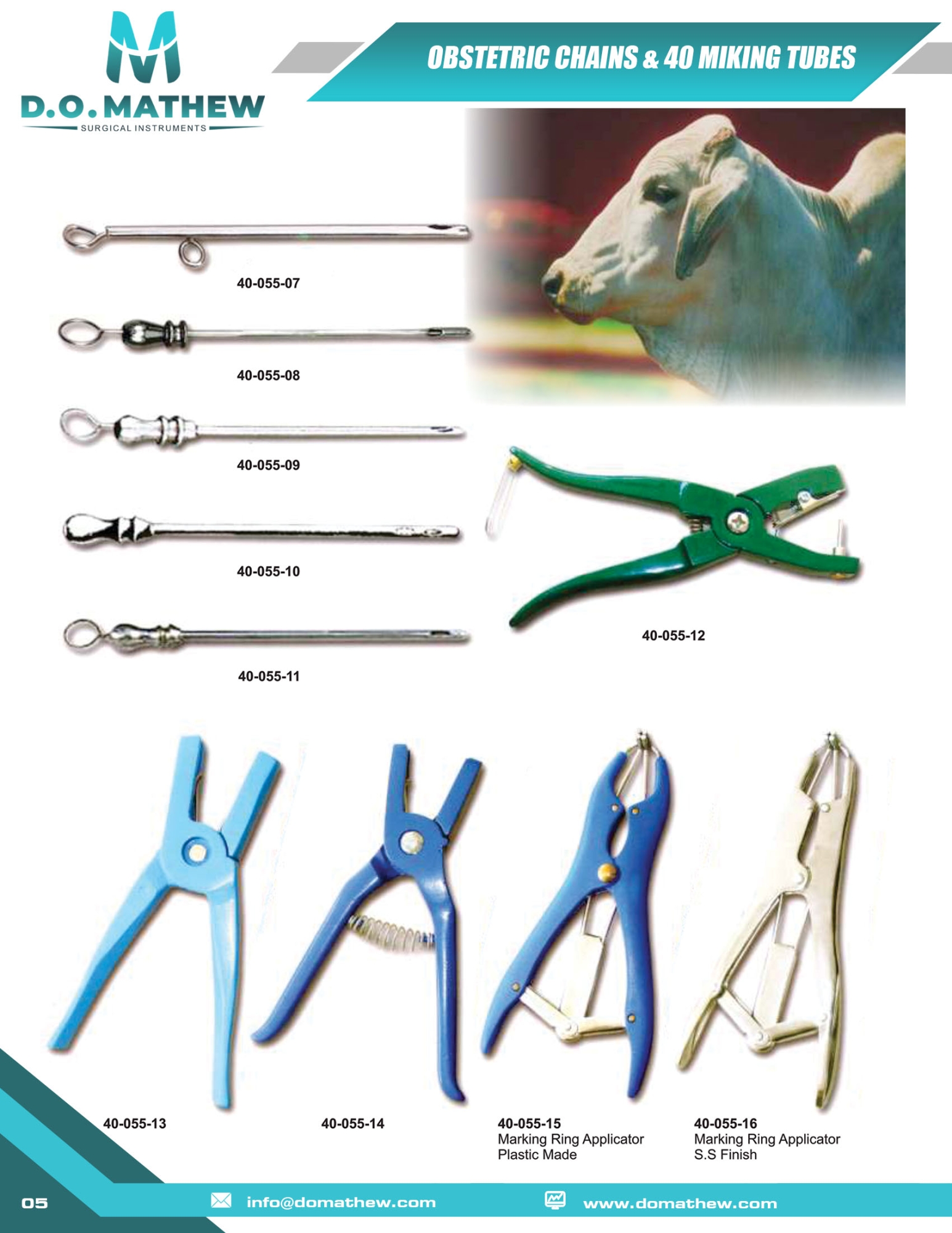  OBSTETRIC CHAINS & 40 MIKING TUBES